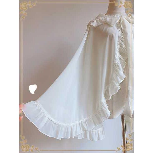 女性用シルクシフォンフード付きラップジャケット 蝶ネクタイ