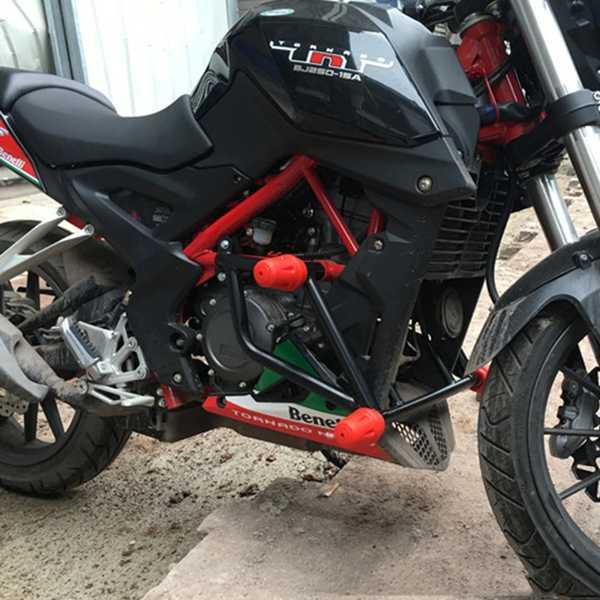 Benelli BJ250-15 tnt250 tnt 250用モーターサイクルアクセサリー クラッシュバー スタントケージ用保護バンパーフレーム