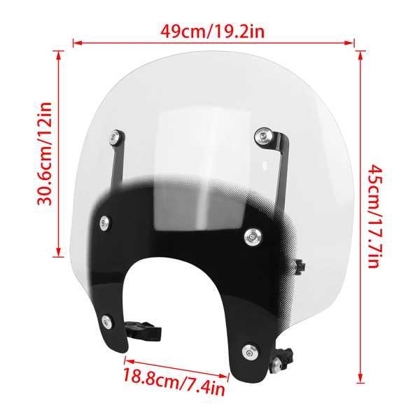 ハーレーナイトスター、ウィンドスクリーン、ウィンドシールド