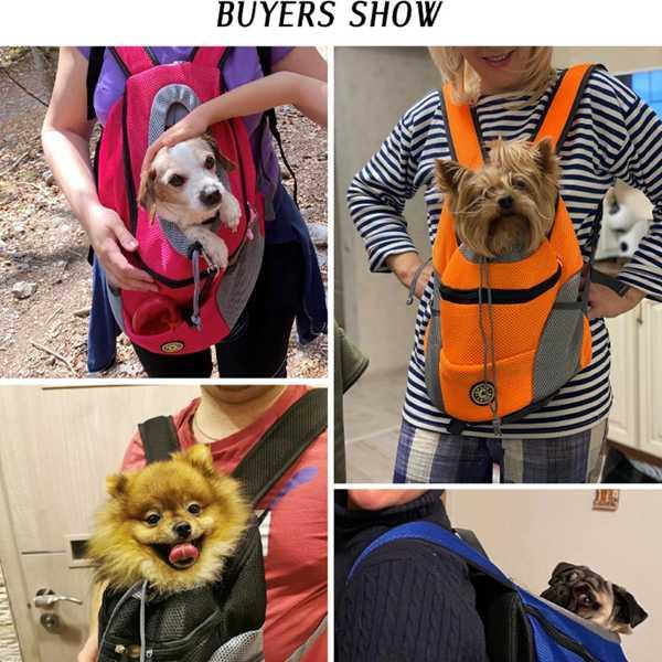 犬用ペットキャリアバッグ ポータブル 旅行用 通気性 アウトドア用 ペット用アクセサリー｜crowdshop｜02