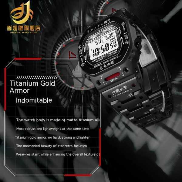 CASIO G-SHOCK チタンケース デジタル腕時計 チタン合金時計ケース,チタン合金,G-SHOCK GWM-B5000 d5600に