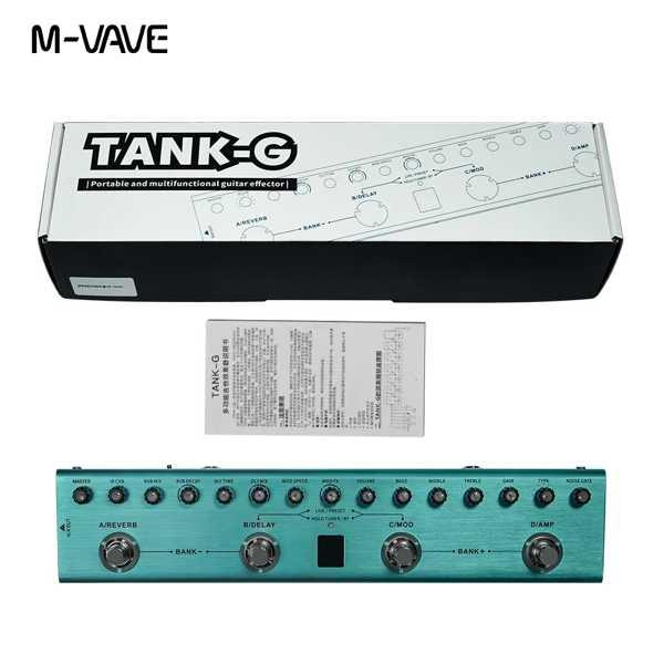 M-Vave Tank B ベース用マルチエフェクター M-VAVE Tank-B Rechargeable Bass Multi Effects Pedal – Wooi Music