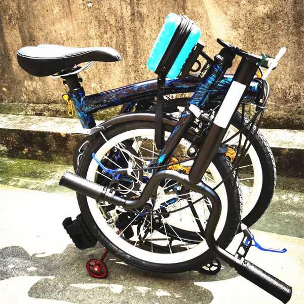 ブロンプトン用bmx自転車豚鼻ラックミニスーツケースミックス