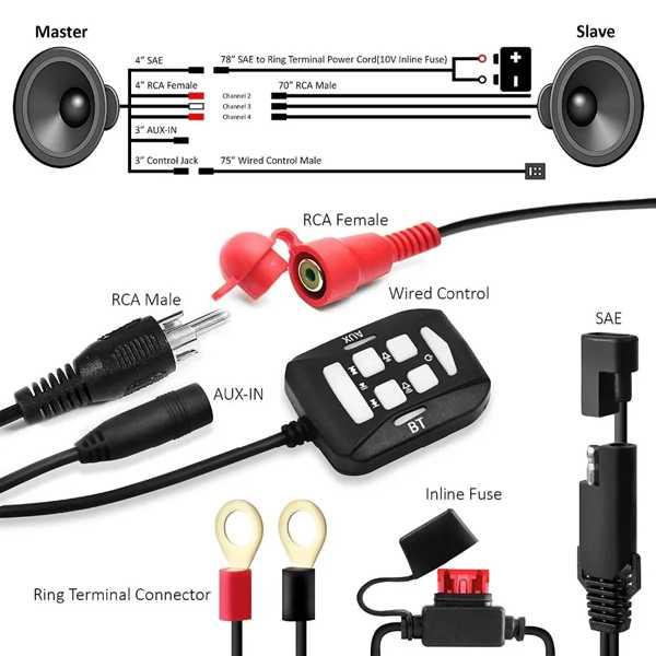 4.5インチのオートバイ用Bluetoothスピーカー ステレオ