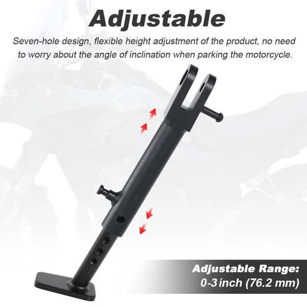 Lowered Side Stand For Kawasaki KLR650 2008-2016 2017 2018 KLR 650 Adj