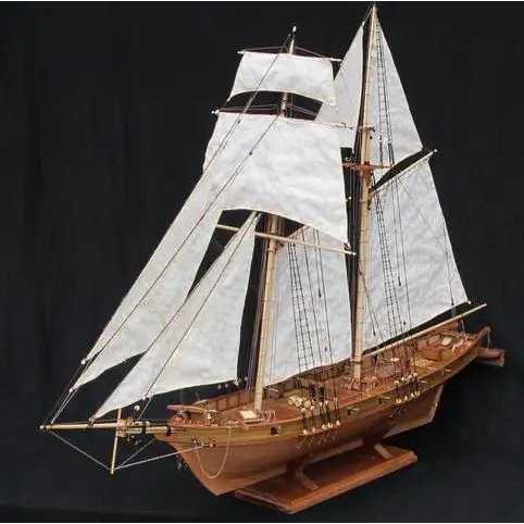 木製帆船モデルの構築キット、古典的なヨット、diyのホーム 木製帆船モデルの構築キット、古典的なヨット、diyのホーム