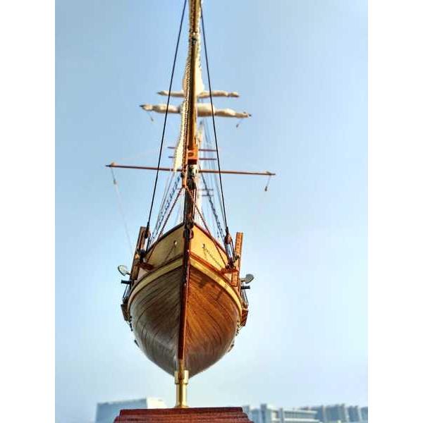 緊迫ウクライナ情勢 木製帆船モデルの構築キット、古典的なヨット、diyのホームデコレーション、新バージョン、古代船、ハーヴェイ1847、スケール1: 96