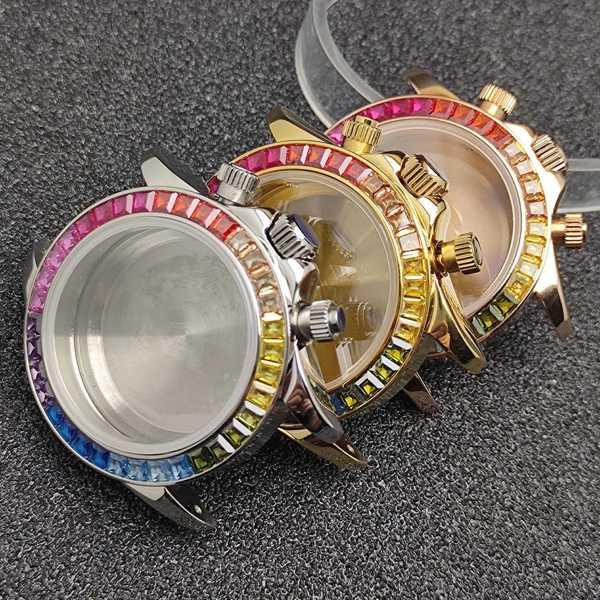 VK63ムーブメント デイトナオマージュ クォーツ腕時計 ピンクゴールド色 PAGANI DESIGN デイトナ オマージュ メテオライト風 パガーニ