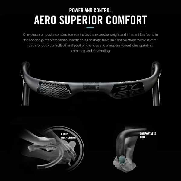 Ryet AEROMAX-1カーボン道路の自転車のハンドルステムハンドル