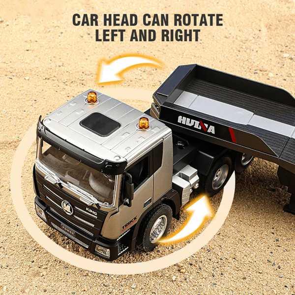 Huina-rcトラックモデル、1:24トレーラー、1:24、2.4g、リモコン