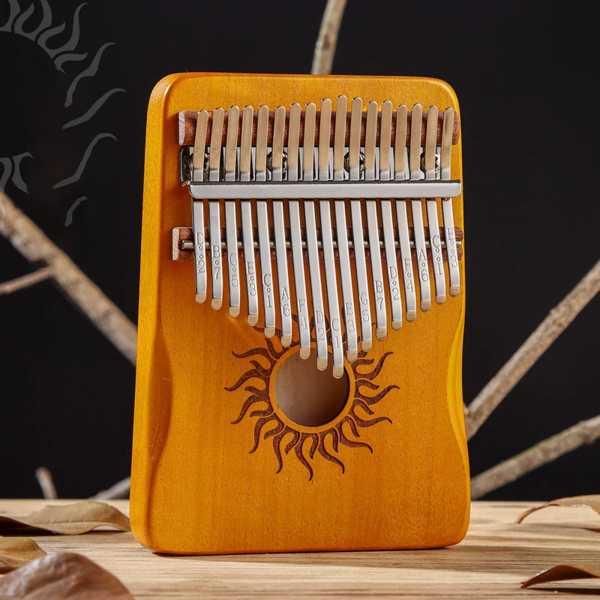 Hluru kalimba-初心者向けの音と穴のある17キー,21キーの楽器