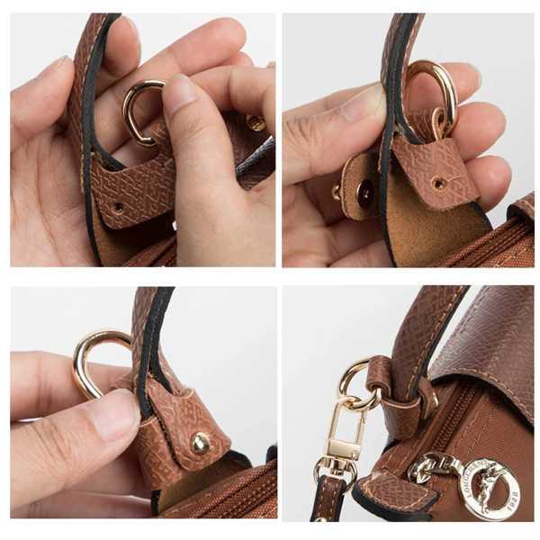Longchamp-ミニバッグストラップ,ショルダーストラップ,本革 Longchamp-ミニバッグストラップ,ショルダーストラップ,本革