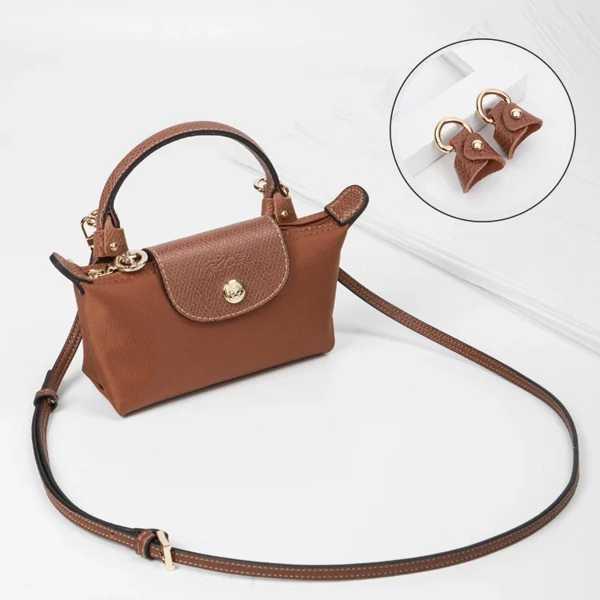 Longchamp-ミニバッグストラップ,ショルダーストラップ,本革