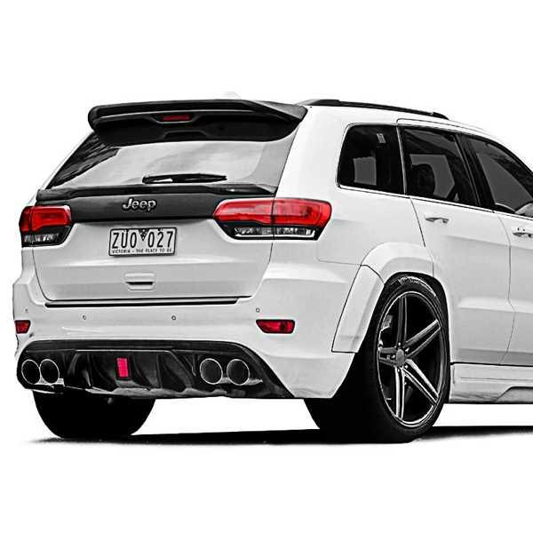 リアスポイラーグランドチェロキー汎用 SUV ユニバーサル流用可能 黒
