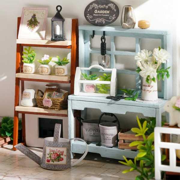 ハンドメイド ミニチュア インテリア プリンセスセット 女の子のためのプリンセスドールハウスキット 家具付きの