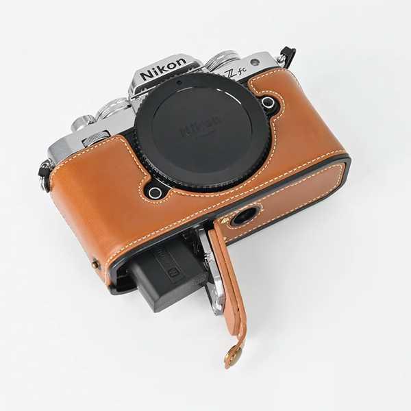 Zfc z30 z50用リストストラップ付きPUレザーカメラケース