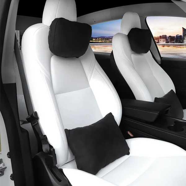 テスラ Tesla Model 3/Y ランバーサポート テスラ、モデル3とモデルY用のヘッドレストとランバーピローを発売