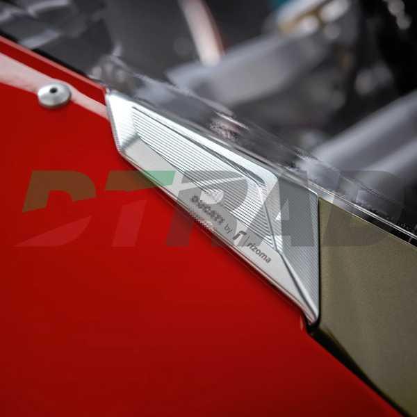 DUCATI PANIGALE V2 / V4 / S ミラーホールカバー Ducati Panigale V2 V4 Mirror Hole Covers 97381151AA - AMS Ducati