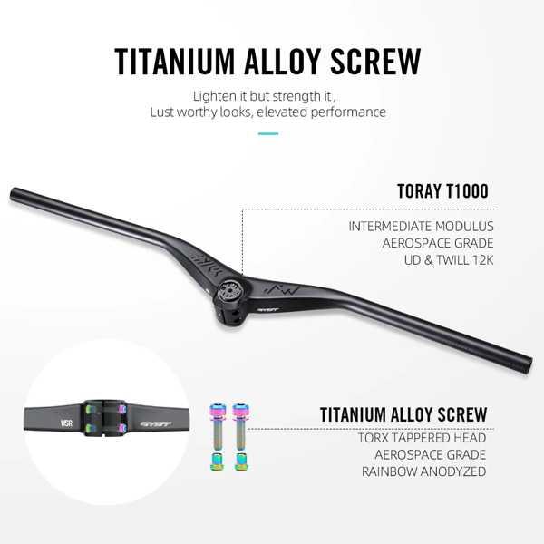 Ryet新mtbカーボンフルインナーケーブル統合ハンドルバー780