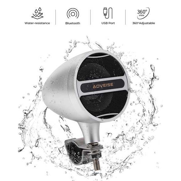 Bluetoothバイクスピーカー 防水 12v mp3プレーヤー FMラジオ