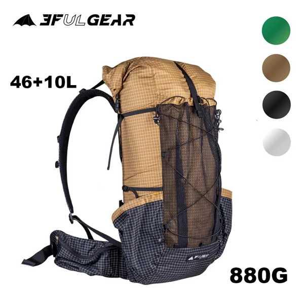 3f ul gear-男性と女性のための防水バックパック アウトドアキャンプ 