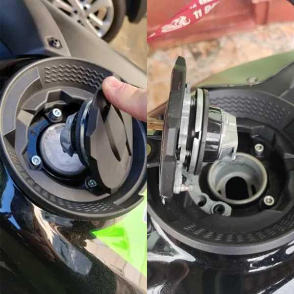 カワサキ用ラゲッジタンキロック収納、タンクバッグ