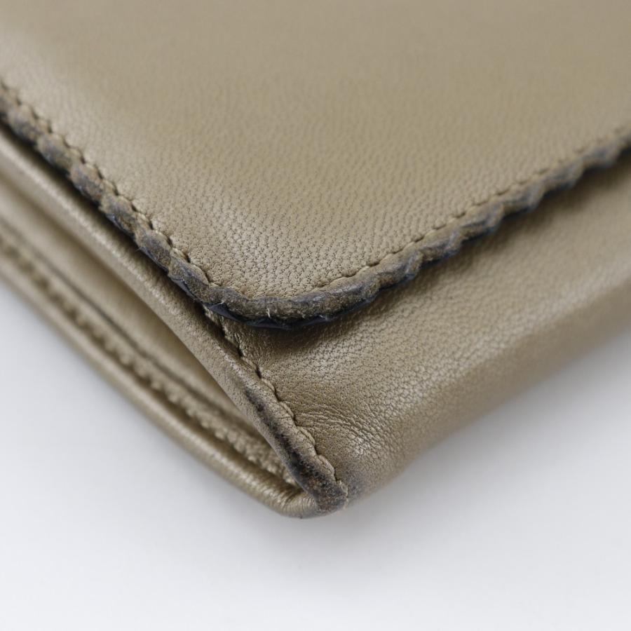 LOEWE ロエベ 182N81.F13 ラムスキン ベージュ 長財布 レディース 【中古】 LOEWE（ロエベ） 182N81.F13 長財布 ラムスキン ベージュ レディース