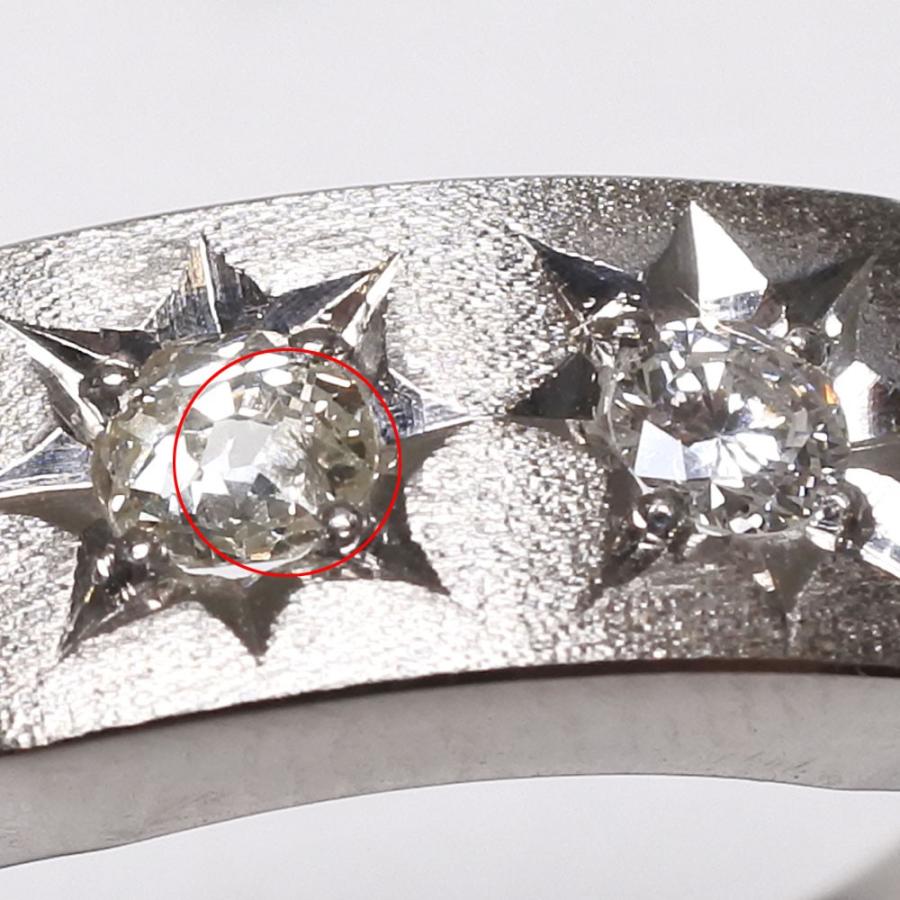 印台 D0.26 リング・指輪 Pt900プラチナ × ダイヤモンド 17.5号 