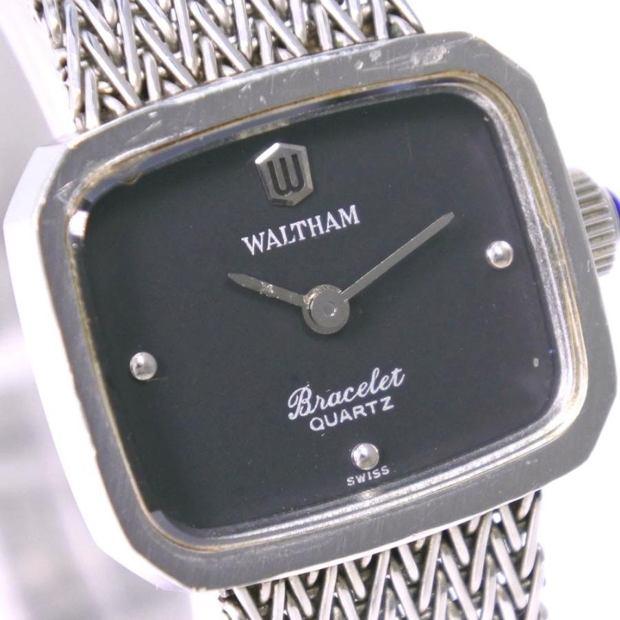 WALTHAM ウォルサム Bracelet 腕時計 SS クオーツ レディース 黒文字盤【16120120】中古 :16120120