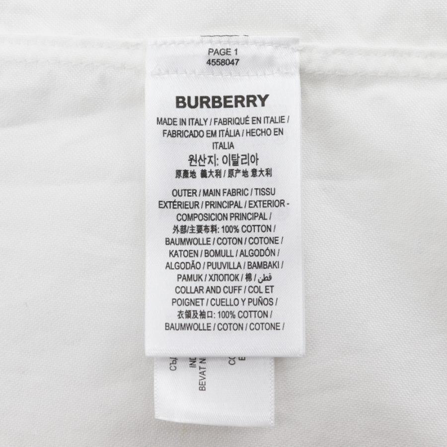 BURBERRY（バーバリー） 4558047 1006 長袖シャツ コットン 白 メンズ
