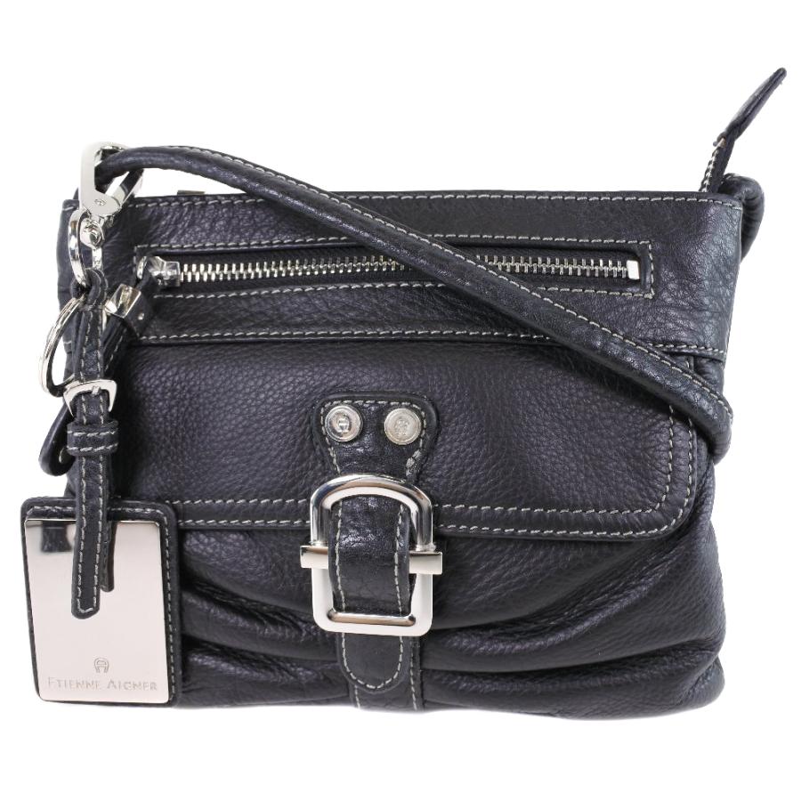 AIGNER（アイグナー） ショルダーバッグ レザー 茶 レディース 