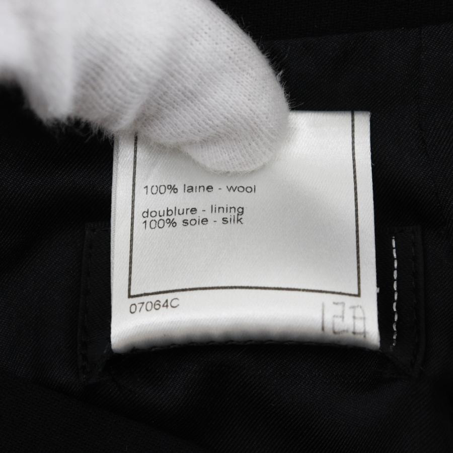 CHANEL シャネル 94305 P11160V06456 スカート ウール×シルク 黒  