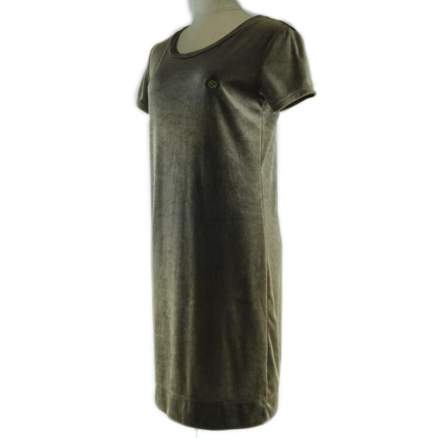 GUCCI グッチ ワンピース ベロア グリーン レディース【17200309】中古  