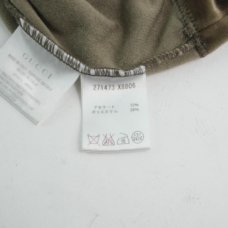 GUCCI グッチ ワンピース ベロア グリーン レディース【17200309】中古 