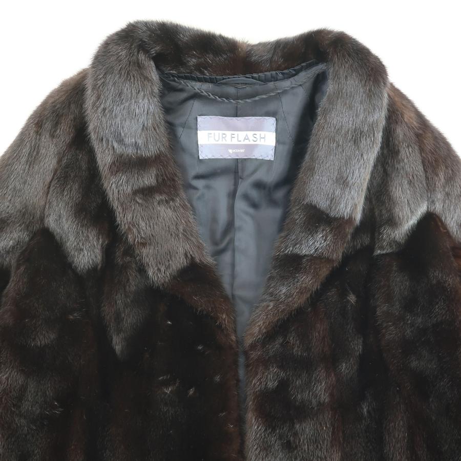 MOONBAT ムーンバット FURFLASH 毛皮 ミンク 茶 レディース【38240205】中古_8