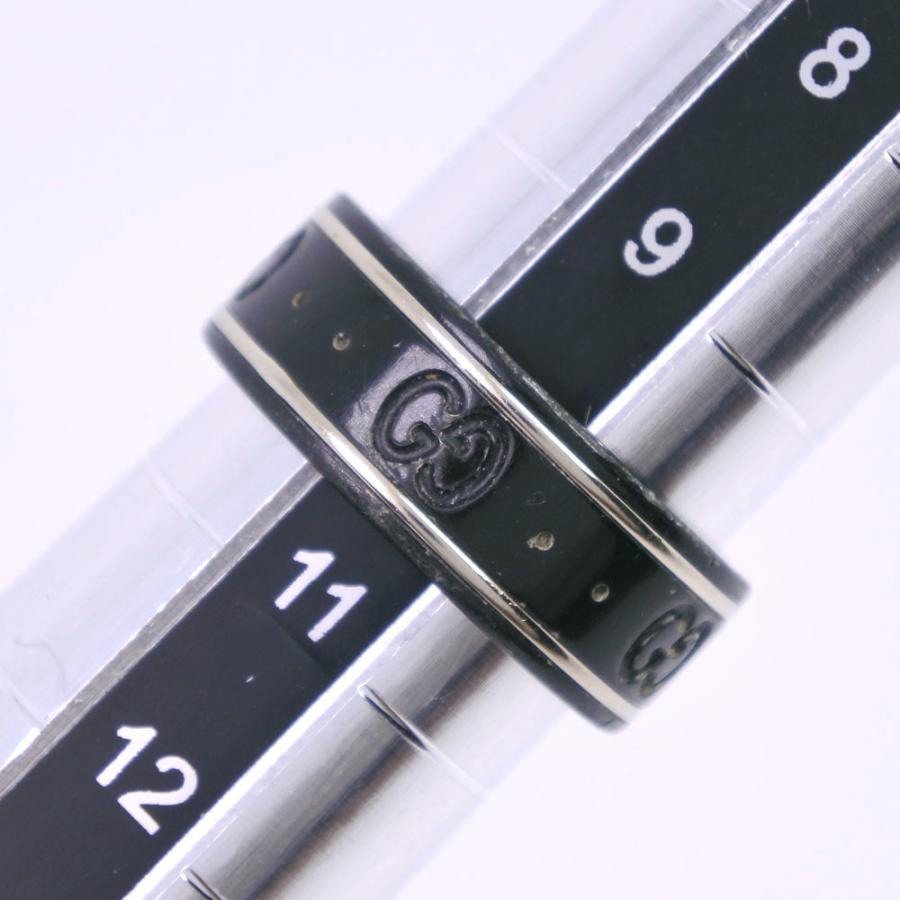 GUCCI グッチ アイコン リング・指輪 セラミック 10.5号 黒 2.0g GUCCI グッチ アイコン リング・指輪 セラミック 10.5号 黒 2.0g