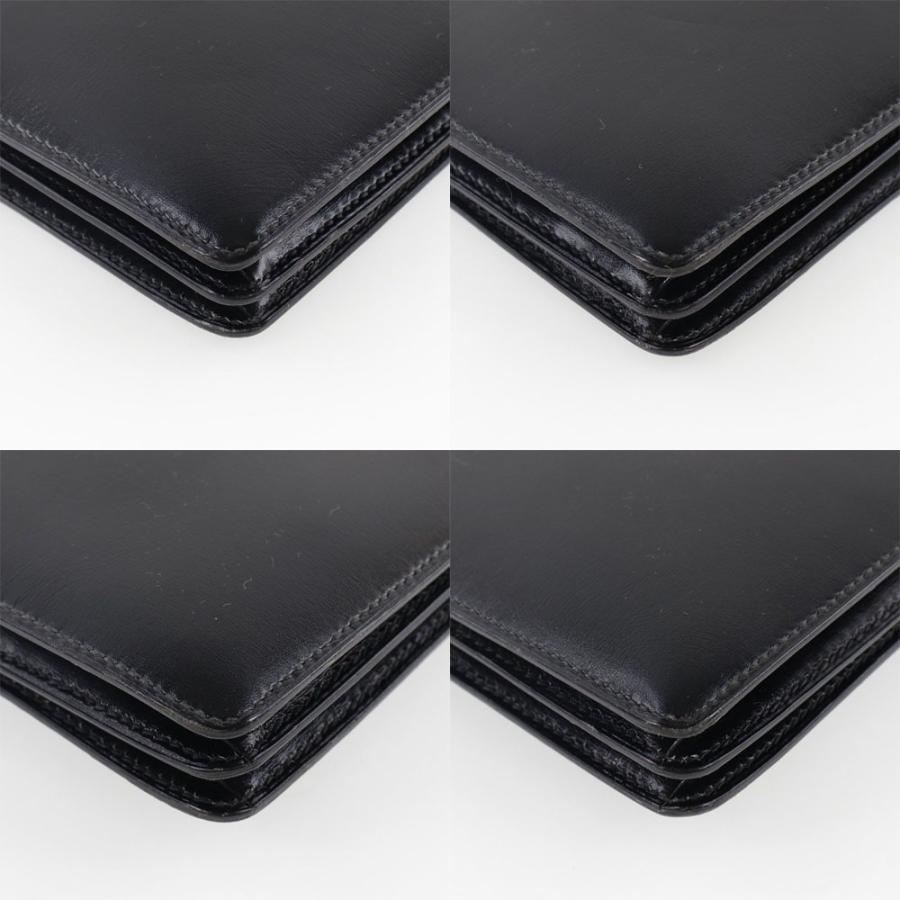 HERMES エルメス ヴァスコ ハンドバッグ ボックスカーフ 黒 HERMES エルメス ヴァスコ ハンドバッグ ボックスカーフ 黒
