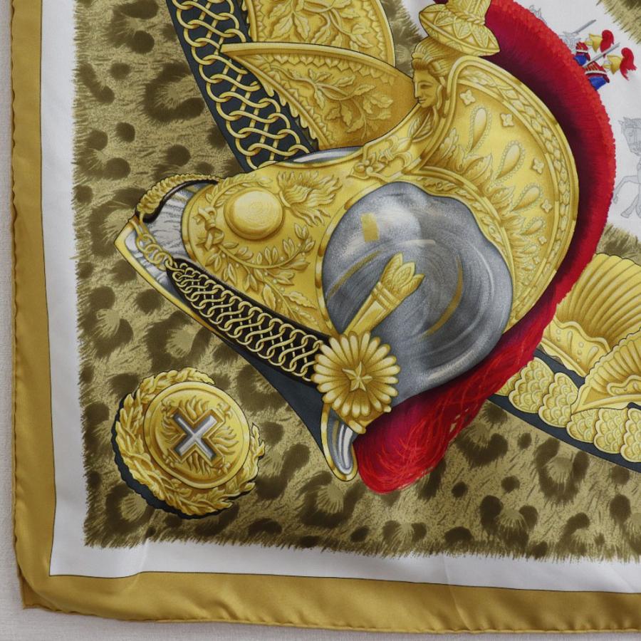 HERMES エルメス カレ90 CASQUES et PLUMETS 兜と羽根飾り HERMES エルメス カレ90 CASQUES et PLUMETS 兜と羽根飾り