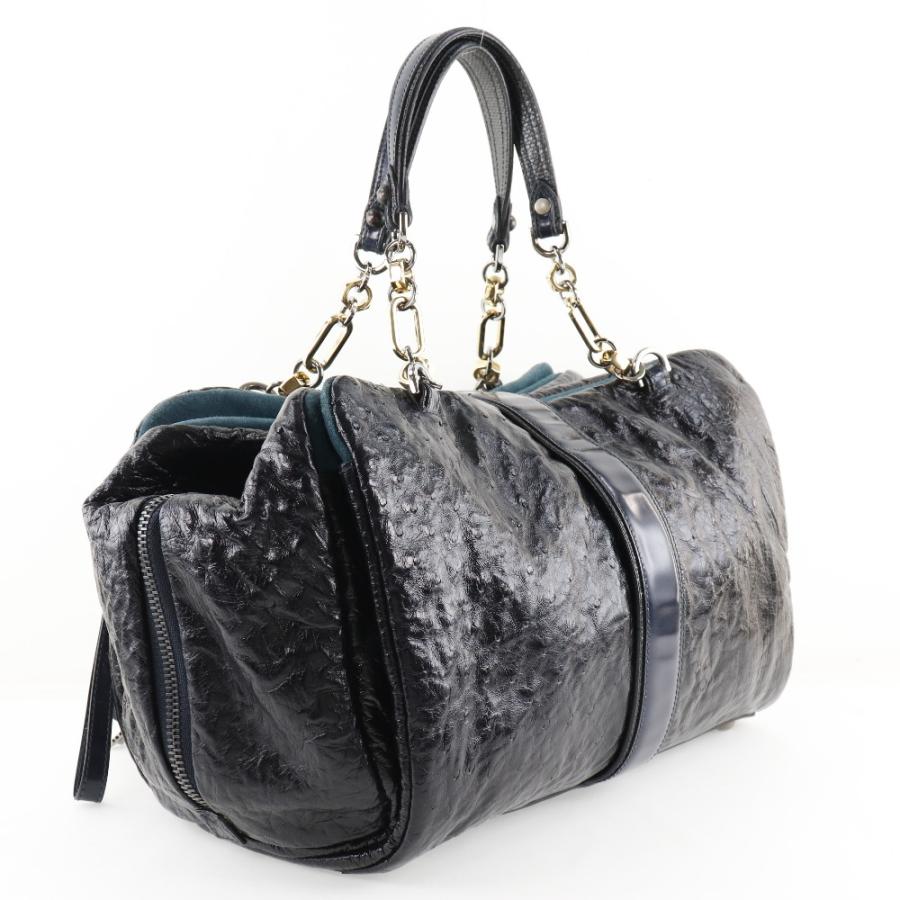 LOEWE（ロエベ） ローラ33 302.08.714 ハンドバッグ オーストリッチ