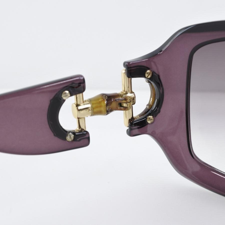 GUCCI グッチ バンブー サングラス プラスチック パープル レディース 