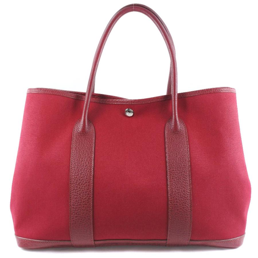 HERMES（エルメス） ガーデンパーティPM □L ハンドバッグ トワル 
