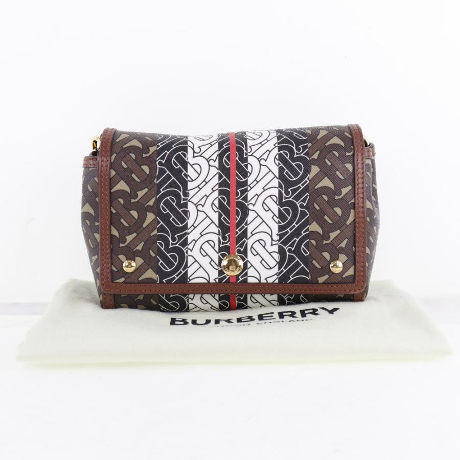 BURBERRY（バーバリー） モノグラム ショルダーバッグ PVC×カーフ 茶