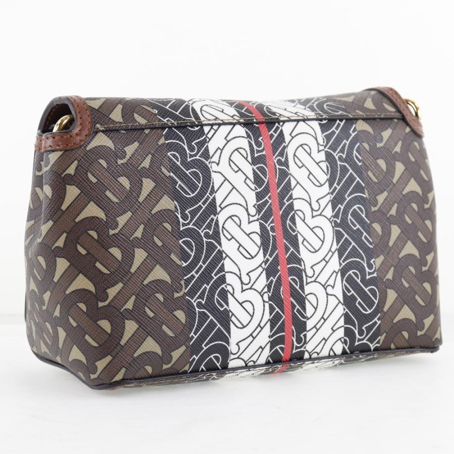 BURBERRY（バーバリー） モノグラム ショルダーバッグ PVC×カーフ 茶