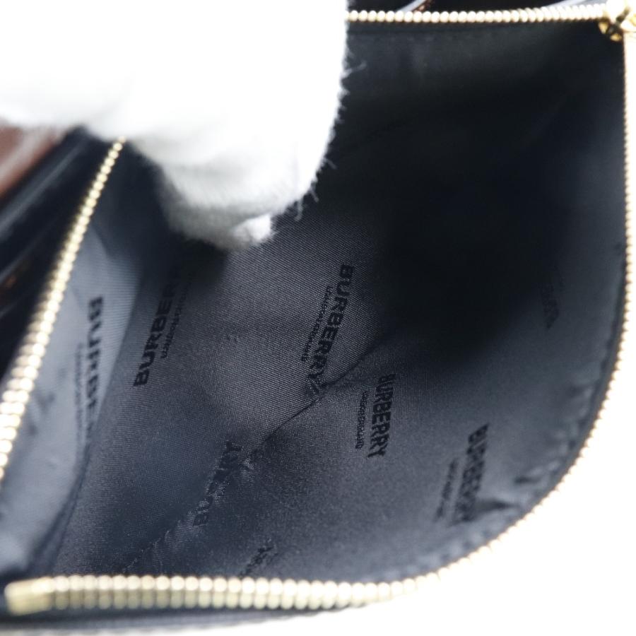 BURBERRY（バーバリー） モノグラム ショルダーバッグ PVC×カーフ 茶