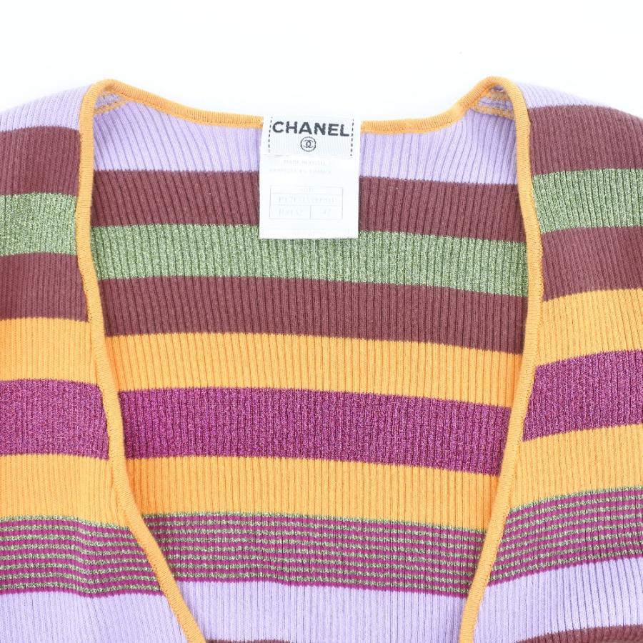 【CHANEL】シャネル カシュクール ボーダー P17171V00904 コットン×レーヨン×ポリエステル レディース ニット CHANEL（シャネル） カシュクール ボーダー P17171V00904 ニット