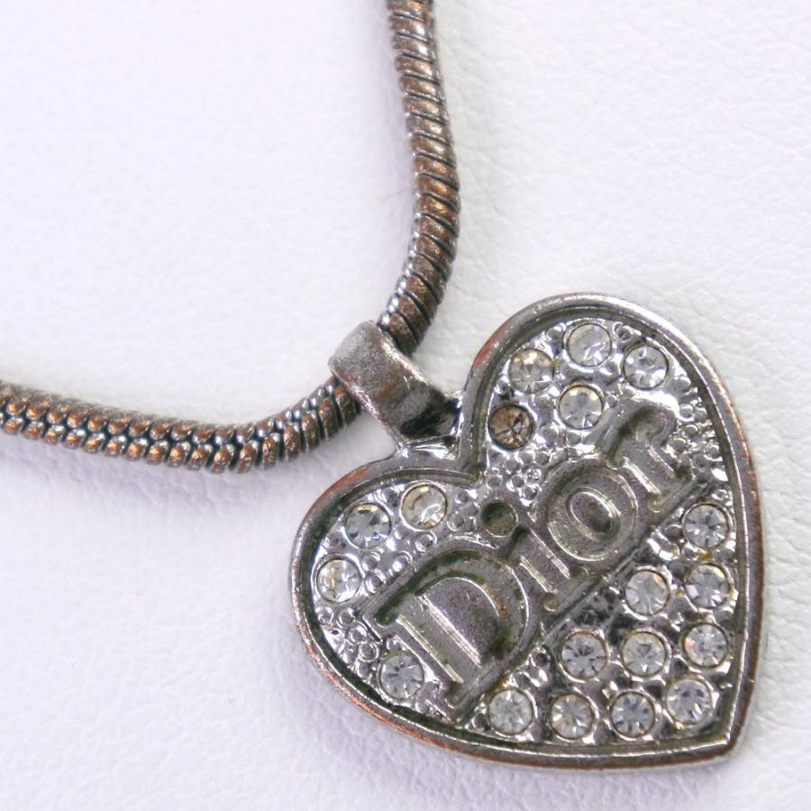 Dior クリスチャンディオール ハート ネックレス ラインストーン Dior クリスチャンディオール ハート ネックレス ラインストーン