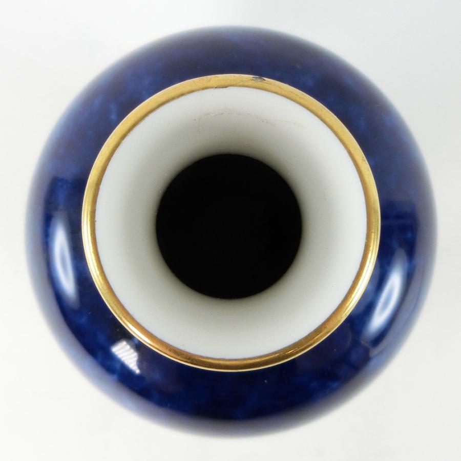 SEVRES セーブル 佛蘭西 フランス セーブル窯 花瓶 瑠璃金彩 クラウテッドブルー 最高級アンティーク 1900年 【56140311-1】中古_4