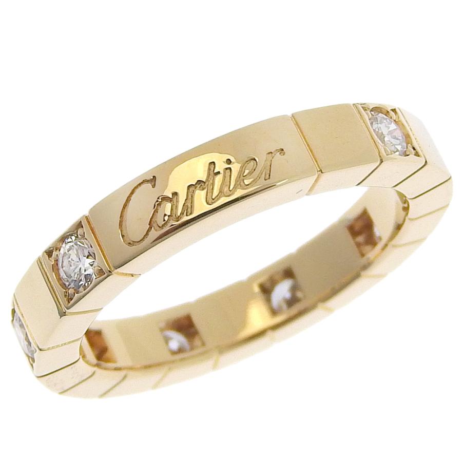 CARTIER カルティエ ラニエール ハーフダイヤ リング・指輪 K18YG 