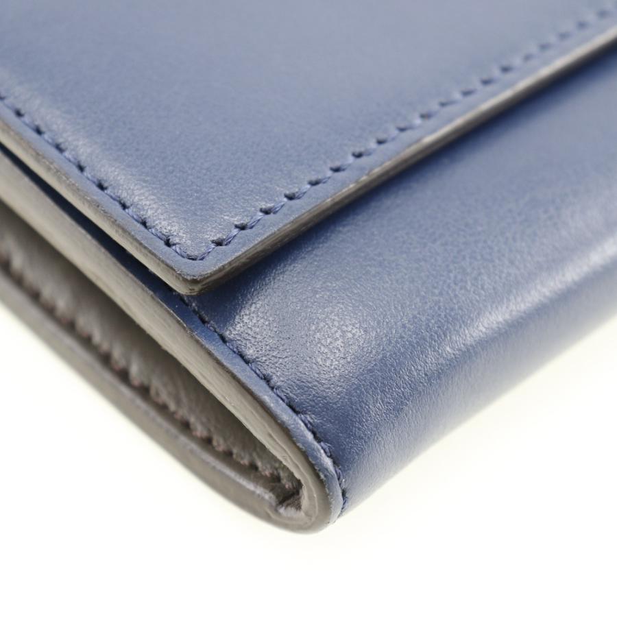 FENDI フェンディ ピーカブー 8M0377 カーフ ネイビー 長財布 レディース 【中古】 FENDI（フェンディ） ピーカブー 8M0377 長財布 カーフ ネイビー