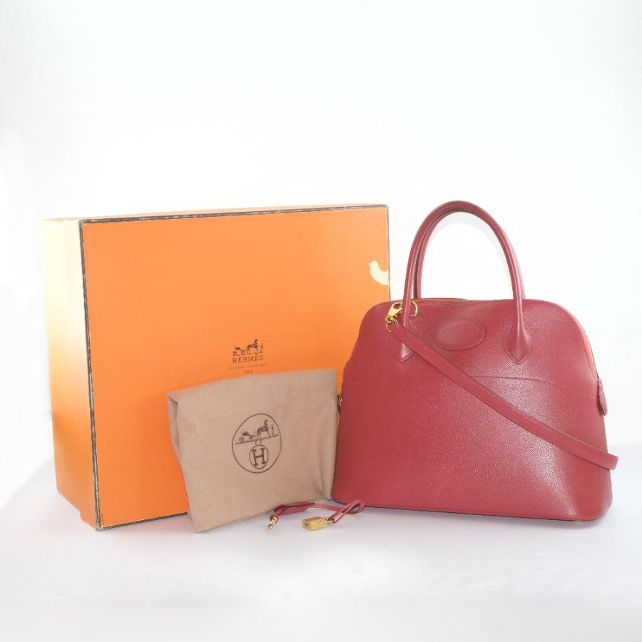 HERMES（エルメス） ボリード31 〇Y ハンドバッグ クシュベル 赤
